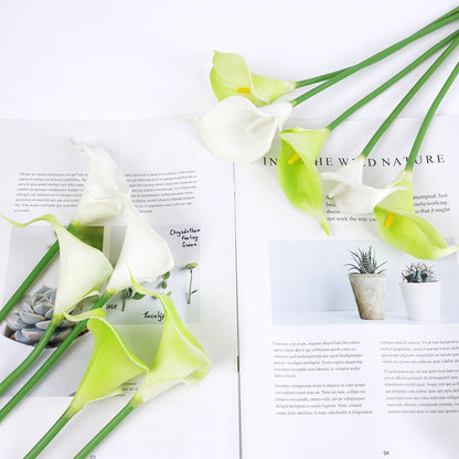 Realistic PU Mini Calla Lily Flowers – Stunning Home Decor & Wedding Decoration for a Touch of Elegance