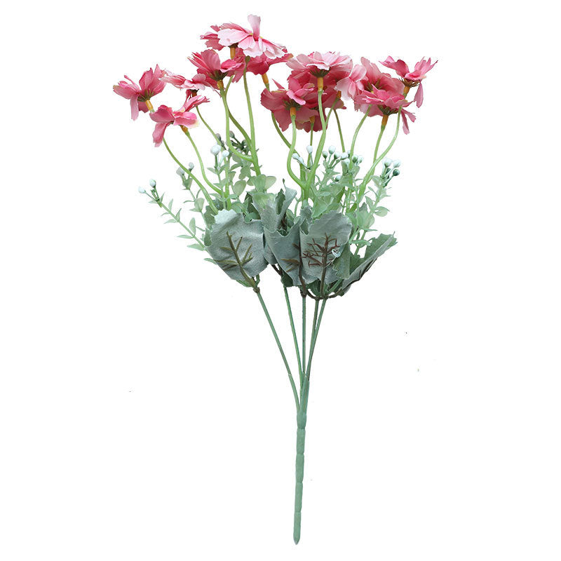 Realistic Artificial Roly Poly Daisies for Home Decor - Elegant Wedding Bouquet and Wall Plants | Perfect for INS Aesthetic Decoration MW71111