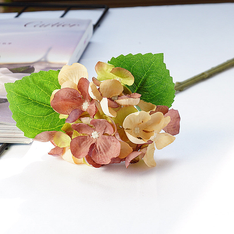 Realistic Miniature Hydrangea Flower Arrangement – Perfect for Home Décor, Wedding Decorations, and Photography Props with Durable Silk Flowers in Charming Peanut Shell Design