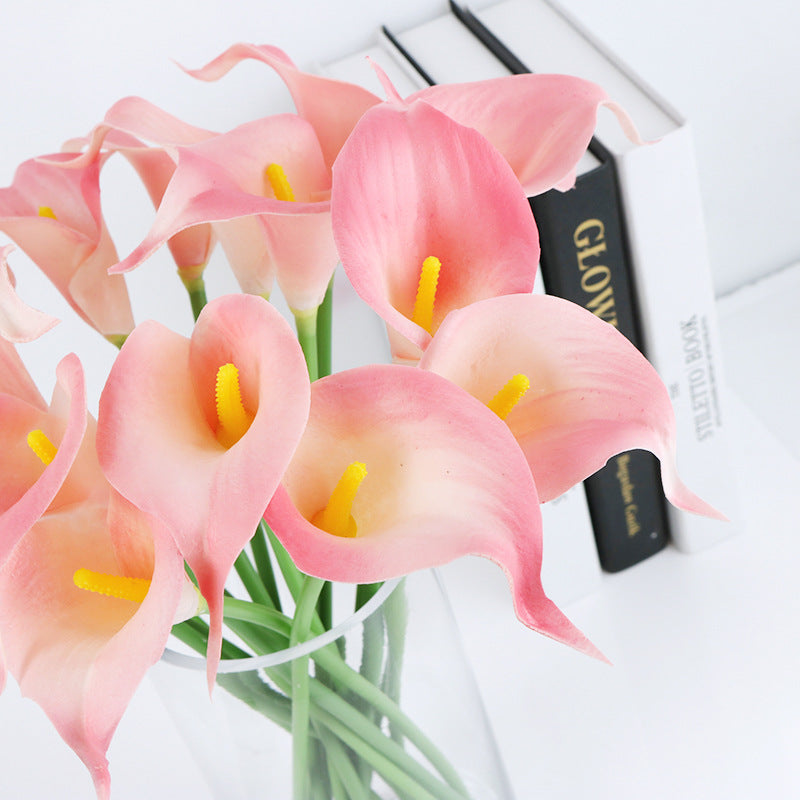 Realistic PU Mini Calla Lily Flowers – Stunning Home Decor & Wedding Decoration for a Touch of Elegance