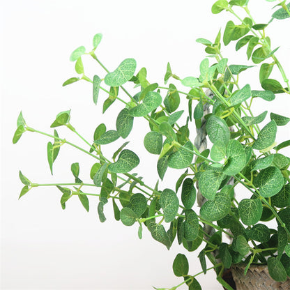 Stunning Faux Greenery Leaves Bundle – Perfect for Money Plant, Honeysuckle & Floral Arrangements – Ideal for Weddings and Decorative Displays