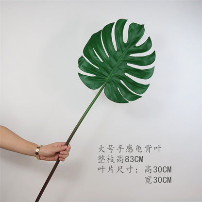 High-Quality Faux Monstera Leaves for Creative DIY Floral Arrangements - Perfect for Home Decoration, Living Room Accent, and Greenery Enthusiasts