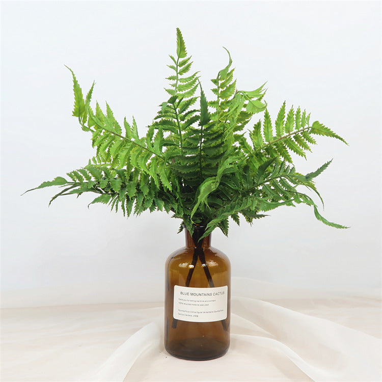 Elegant Scandinavian-Inspired Simulated Greenery - Wide Leaf Fern Wall Decor for Stunning Floral Arrangements in Weddings and Events