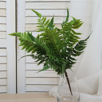 Elegant Scandinavian-Inspired Simulated Greenery - Wide Leaf Fern Wall Decor for Stunning Floral Arrangements in Weddings and Events