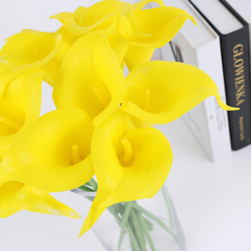 Realistic PU Mini Calla Lily Flowers – Stunning Home Decor & Wedding Decoration for a Touch of Elegance