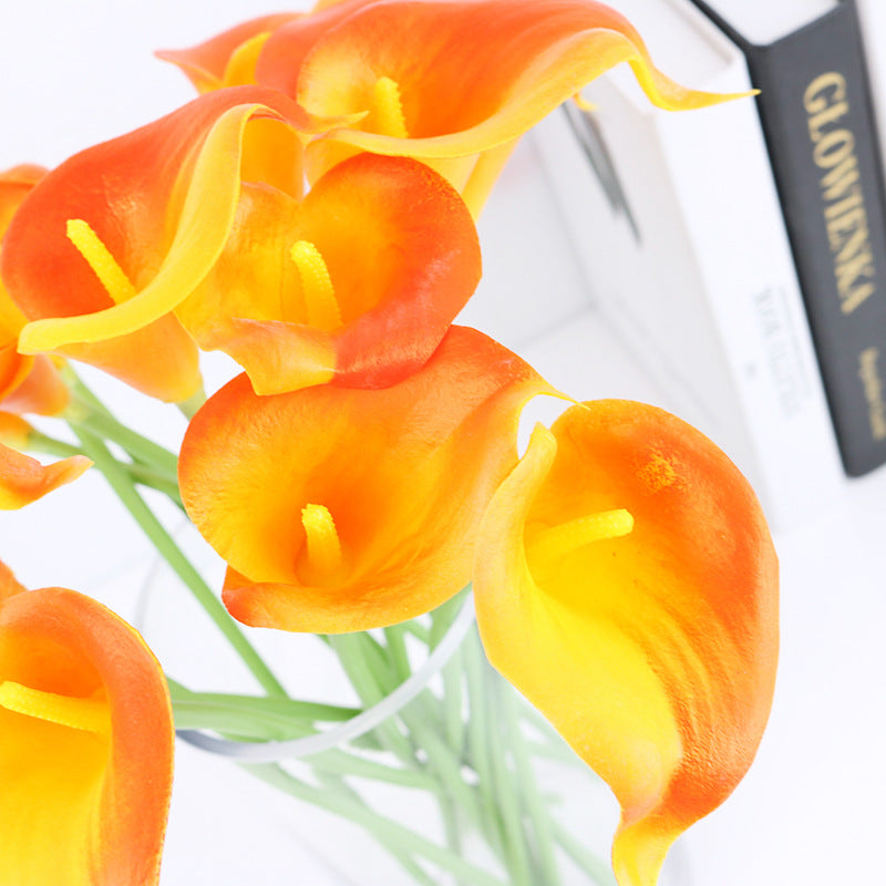 Realistic PU Mini Calla Lily Flowers – Stunning Home Decor & Wedding Decoration for a Touch of Elegance