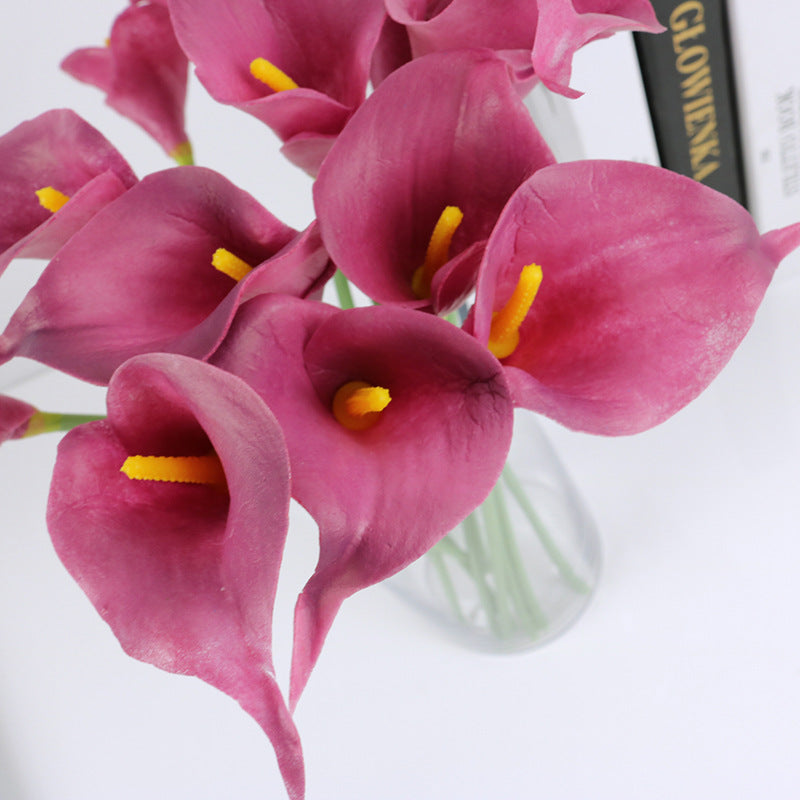 Realistic PU Mini Calla Lily Flowers – Stunning Home Decor & Wedding Decoration for a Touch of Elegance