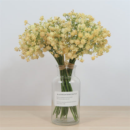 Lifelike Fresh-Look Baby's Breath Flower Bouquet - Perfect for Weddings, Stunning Bride's Handheld Floral Arrangement, and Elegant Bedroom Decor