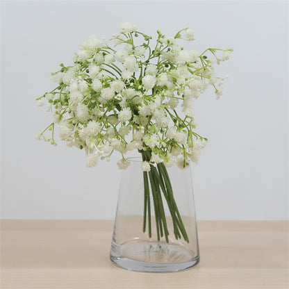 Lifelike Fresh-Look Baby's Breath Flower Bouquet - Perfect for Weddings, Stunning Bride's Handheld Floral Arrangement, and Elegant Bedroom Decor