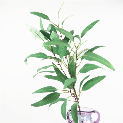 Realistic Scandinavian-Inspired Eucalyptus Leaves Long Branch Decor for Indoor Home Styling - Perfect for Creating Lush and Serene Ambiance in Any Room