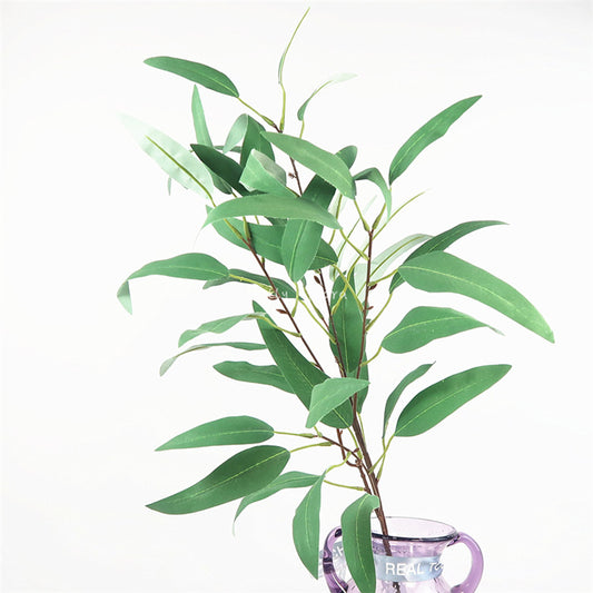 Realistic Scandinavian-Inspired Eucalyptus Leaves Long Branch Decor for Indoor Home Styling - Perfect for Creating Lush and Serene Ambiance in Any Room