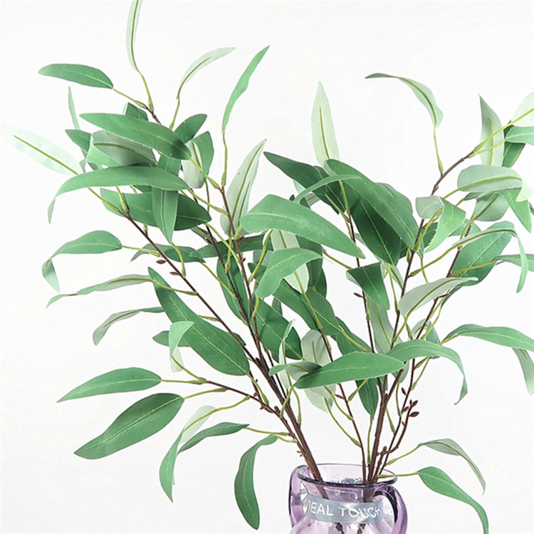 Realistic Scandinavian-Inspired Eucalyptus Leaves Long Branch Decor for Indoor Home Styling - Perfect for Creating Lush and Serene Ambiance in Any Room