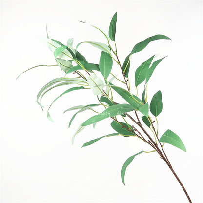 Realistic Scandinavian-Inspired Eucalyptus Leaves Long Branch Decor for Indoor Home Styling - Perfect for Creating Lush and Serene Ambiance in Any Room