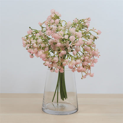 Lifelike Fresh-Look Baby's Breath Flower Bouquet - Perfect for Weddings, Stunning Bride's Handheld Floral Arrangement, and Elegant Bedroom Decor