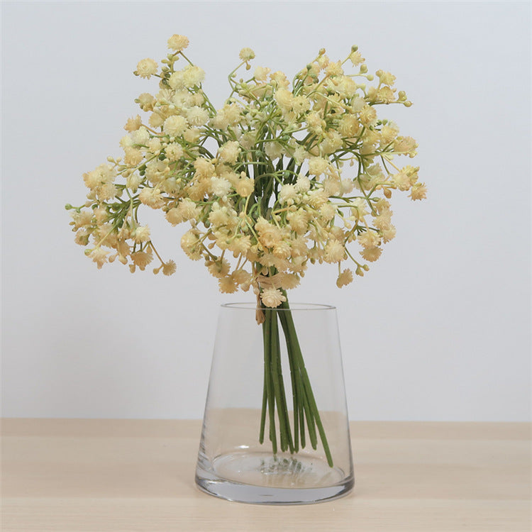 Lifelike Fresh-Look Baby's Breath Flower Bouquet - Perfect for Weddings, Stunning Bride's Handheld Floral Arrangement, and Elegant Bedroom Decor