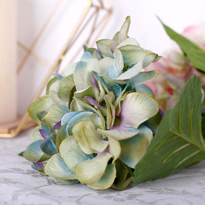 Realistic Hydrangea Bouquet - Stunning Artificial Silk Flowers for Home Decor, Wedding Celebrations, and Events