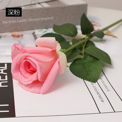 Single Stem Realistic Touch Moisturizing Rose – Perfect for Valentine's Day, Weddings, Home Decor, Hotels, Shopping Malls & Photography Props