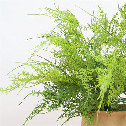 Elegant Artificial Asparagus Fern Plant for Home Décor - Zen-Inspired Japanese Style Greenery Decoration with Realistic Leaves and Perfect for Any Room