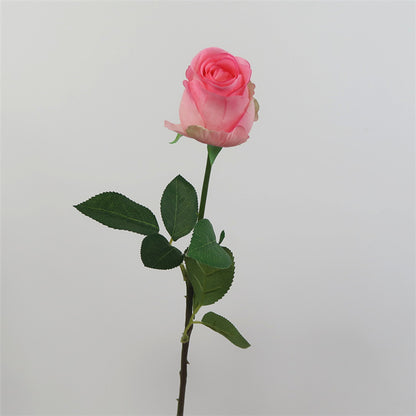 Ultra-Realistic Touch Hydrating Rose – Single Stem Bulgarian Faux Flower for Elegant Home Décor, Perfect for Living Room, Dining Table, and Bedroom Arrangements