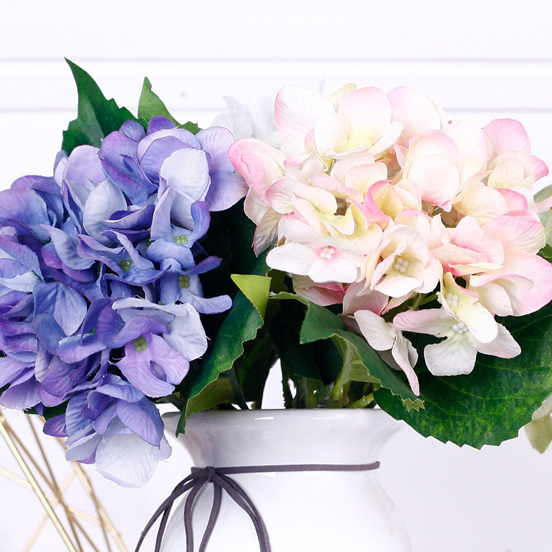 Realistic Hydrangea Bouquet - Stunning Artificial Silk Flowers for Home Decor, Wedding Celebrations, and Events