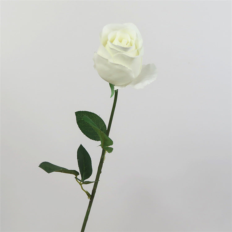 Ultra-Realistic Touch Hydrating Rose – Single Stem Bulgarian Faux Flower for Elegant Home Décor, Perfect for Living Room, Dining Table, and Bedroom Arrangements