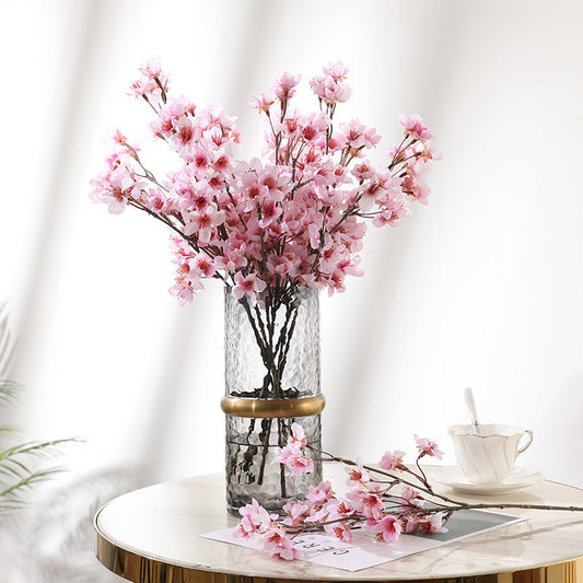 Elegant Rustic Cherry Blossom Faux Flowers for Home Decor | Classic Peach Blossom Wedding Wall Decor | Beautiful Artificial Branches for Celebrations