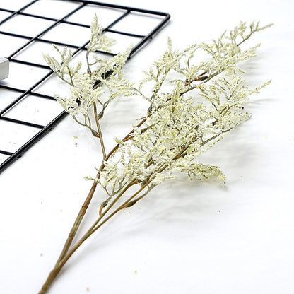 Single Stem 4-Prong Foam Lover's Grass - Realistic Faux Flowers for Home Décor, Landscape Decoration, Wedding Celebrations, and Photography Props