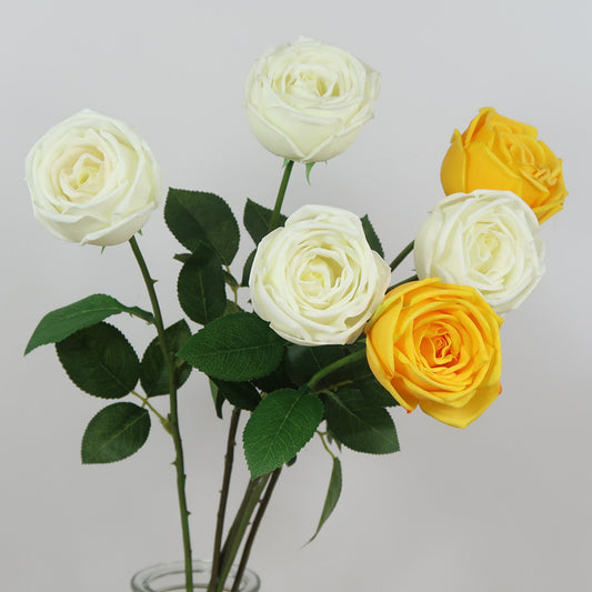 Touch Moisturizing Artificial Rose Table Décor - Perfect for Home Decoration, Weddings, Floral Arrangements, Photography Props, and Elegant Crown Rose Displays