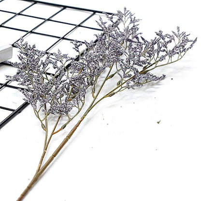 Single Stem 4-Prong Foam Lover's Grass - Realistic Faux Flowers for Home Décor, Landscape Decoration, Wedding Celebrations, and Photography Props