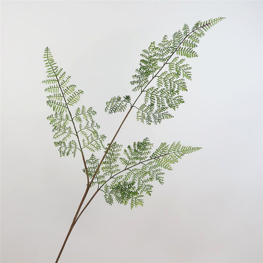 Realistic Faux Green Fern Leaves - Decorative Indoor Plant Accent for Living Room, Perfect for Floral Arrangements and Home Decor