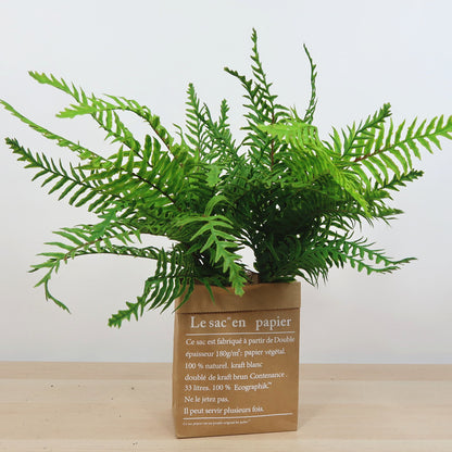 Ultra-Realistic Touch Green Plant – Lush Fern and Grass Combo for Home, Office, Balcony & Living Room Decor, Perfect for Indoor Plant Lovers