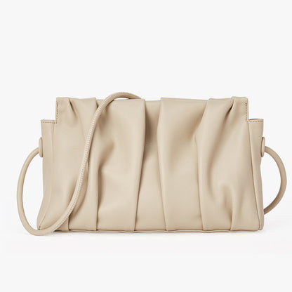 Authentic Leather Cloud Bag for Women Original Square Handbag Chic Shoulder Bag Crossbody Purse Korean Fashion Design