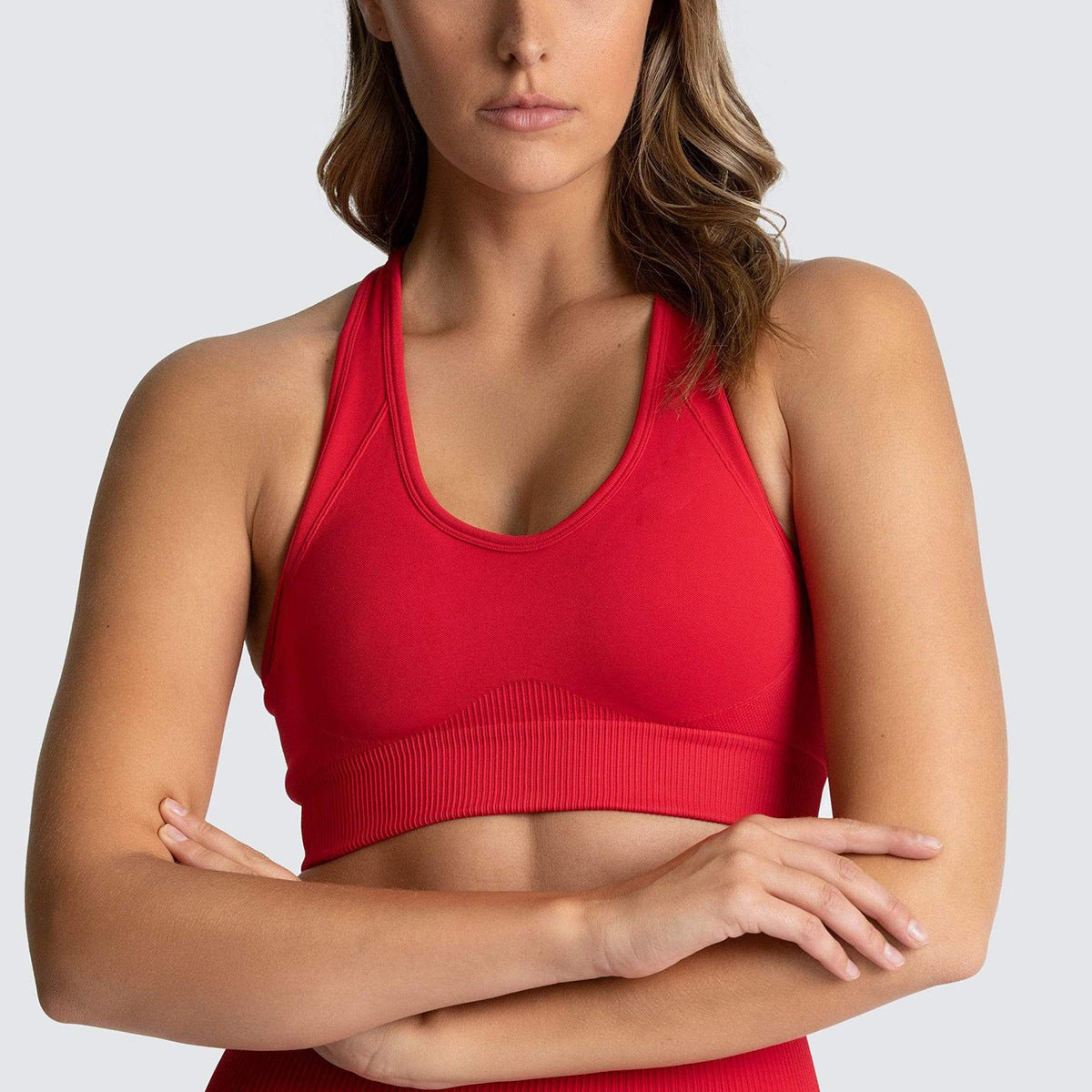 Seamless Wireless Breathable Yoga Tank Top Running Sports Bra Plus Size Supportive Activewear with Beautiful Back Design