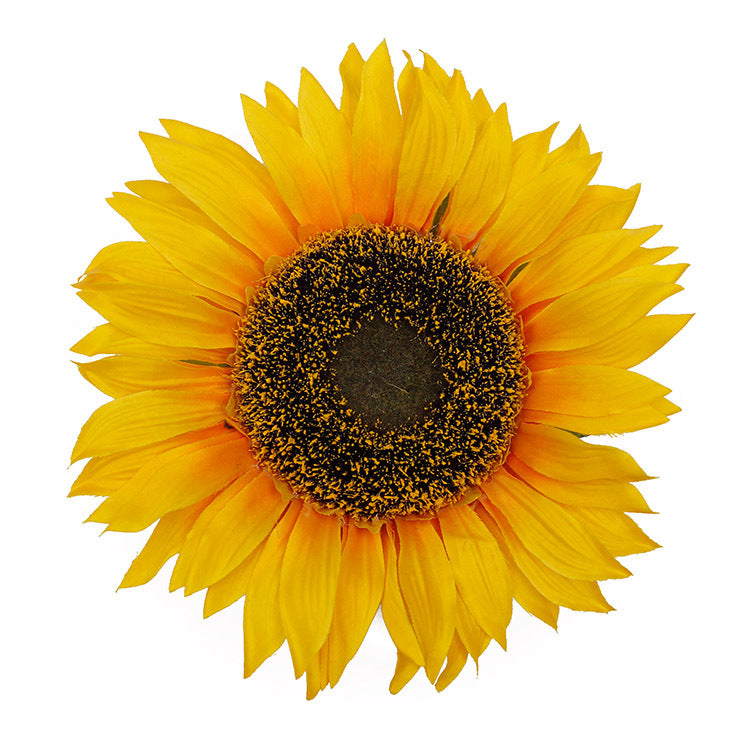 Realistic Sunflower Head Fake Flowers - FST Artificial Sunflowers with Three Heads for Stunning Home Décor