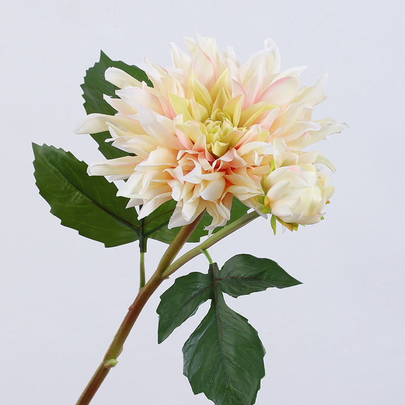 Luxury Faux Dahlia Flower Arrangement - Realistic Large Branches for Hotel Lobbies & Home Decor - Perfect for Living Rooms and Elegant Events