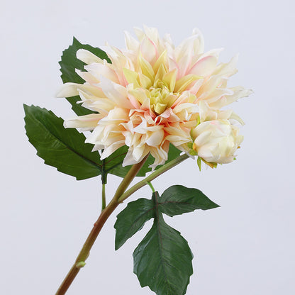 Luxury Faux Dahlia Flower Arrangement - Realistic Large Branches for Hotel Lobbies & Home Decor - Perfect for Living Rooms and Elegant Events