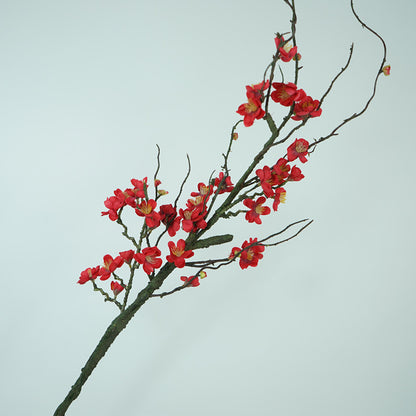 Realistic Plum Blossom (Mei Hua) Branch - Classic Zen-Inspired Floor Decor for Homes and Hotels | Stunning Artificial Floral Arrangement | Perfect Photography Prop