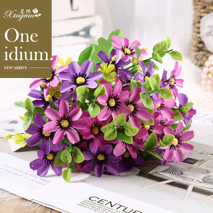 Realistic Silk Flower Bouquet with 20 Lifelike Dancing Orchid Stems - Perfect for Home Décor and Lasting Beauty