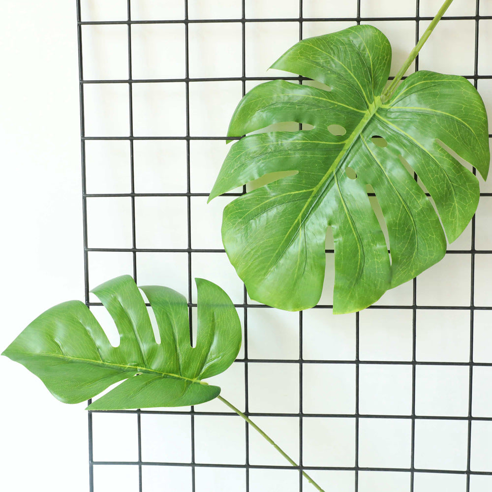 Realistic Faux Turtle Back Leaf Plants - Perfect for Weddings & Home Decor - Stunning INS Style Greenery Accents