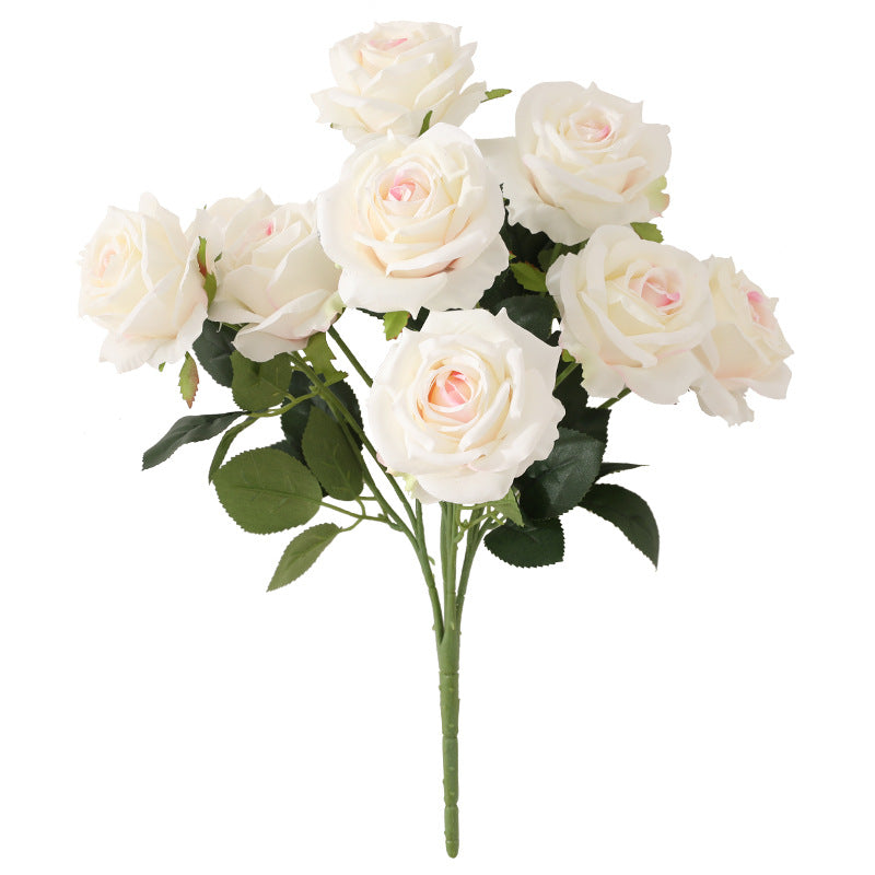 Stunning 10-Piece Faux Rose Bouquet for Weddings and Home Décor – Realistic, Affordable Floral Arrangement to Elevate Any Space