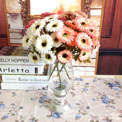 Autumn-Inspired Faux Sunflower Arrangement – Realistic Artificial Flowers, Silk Floral Decorations for Home & Event Décor