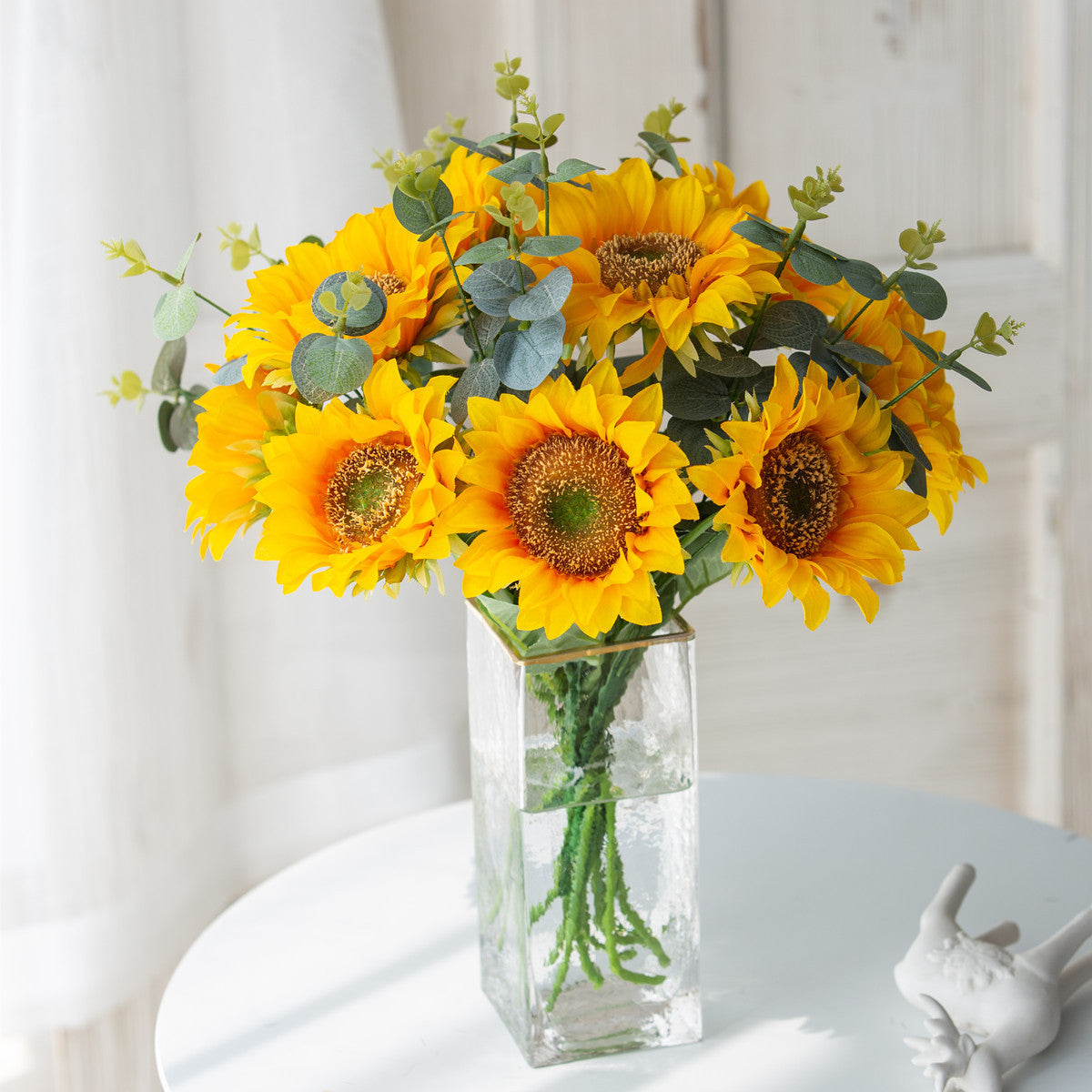 Realistic Faux Sunflowers for Weddings and Home Decor - Charming Artificial Flower Bouquets for Lasting Beauty