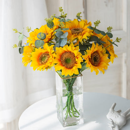 Realistic Faux Sunflowers for Weddings and Home Decor - Charming Artificial Flower Bouquets for Lasting Beauty