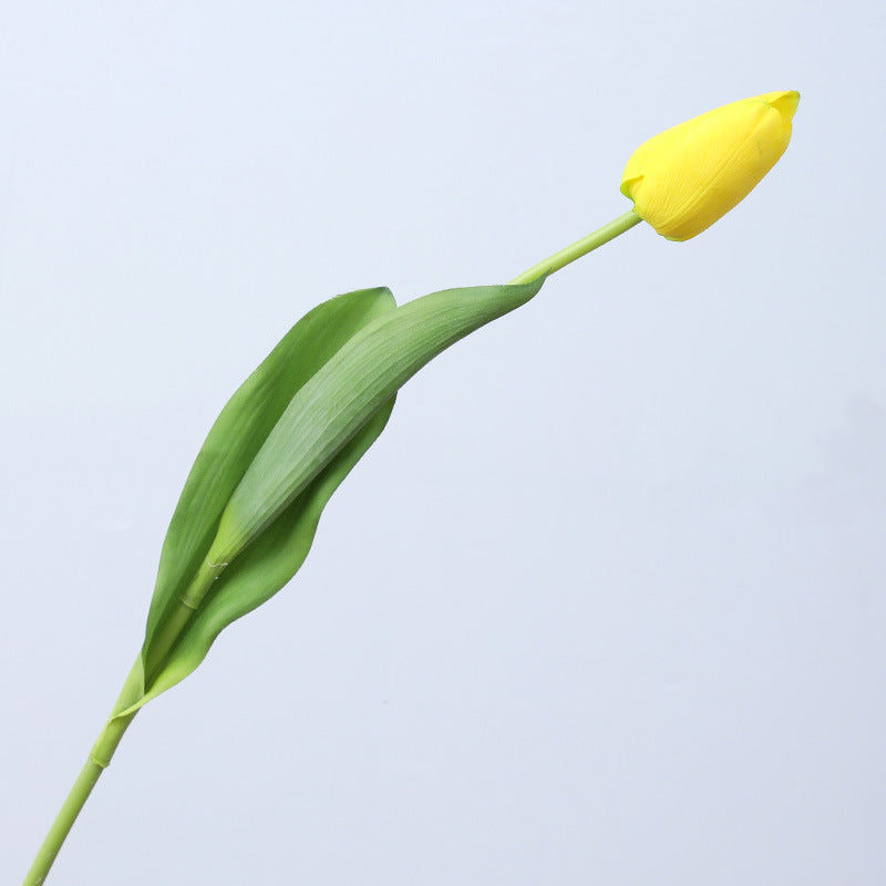 Lifelike Long-Stemmed Touch-Safe Moisturizing Tulip - Perfect for Home Decor, Hotels, and Photography Props