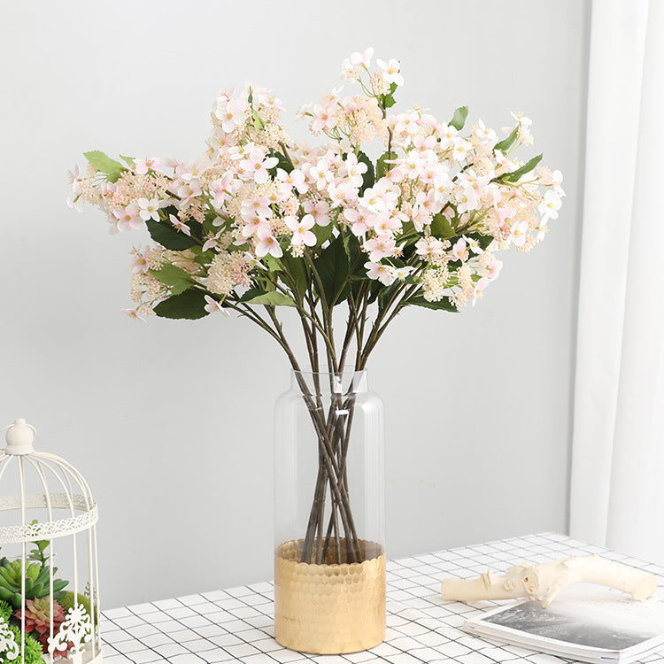 Elegant Artificial Hydrangea Bouquet for Home Décor - Stunning Faux Floral Arrangement for Weddings and Event Aisles