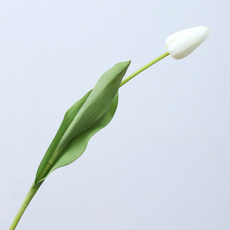 Lifelike Long-Stemmed Touch-Safe Moisturizing Tulip - Perfect for Home Decor, Hotels, and Photography Props