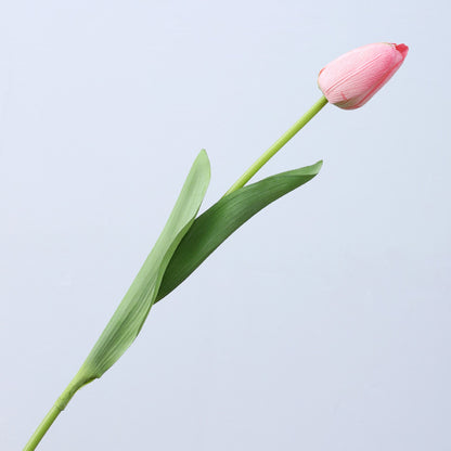 Lifelike Long-Stemmed Touch-Safe Moisturizing Tulip - Perfect for Home Decor, Hotels, and Photography Props