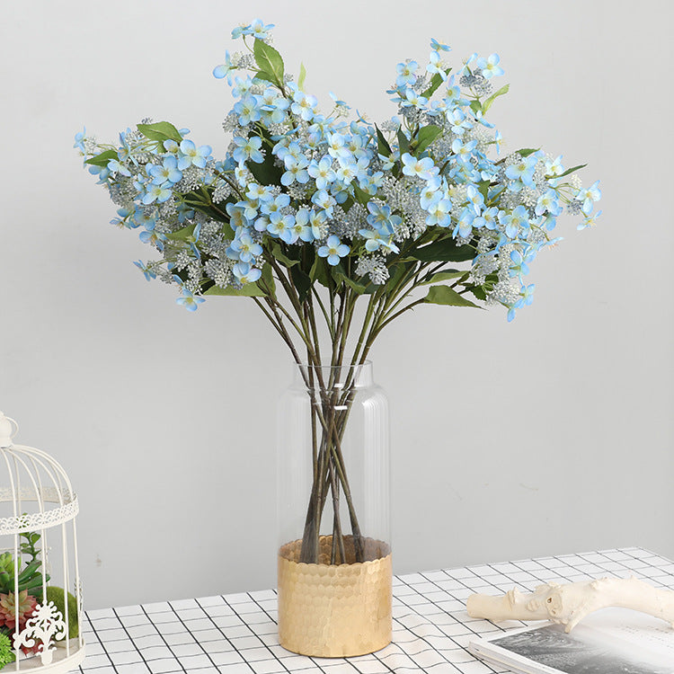 Elegant Artificial Hydrangea Bouquet for Home Décor - Stunning Faux Floral Arrangement for Weddings and Event Aisles