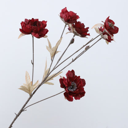 Stunning 6-Head Princess Peony Wedding Dried Flower Arrangement – Perfect for Home Décor, Event Styling, and Photography Props