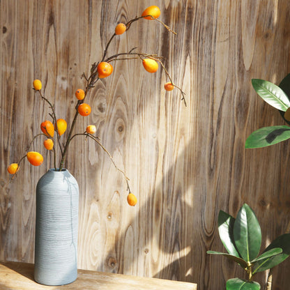 Lifelike Loquat Branch Decorative Floral Arrangement - Perfect for Rustic American Home Decor, Unique Gift for Any Occasion